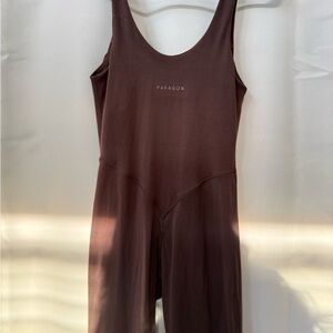 PARAGON Chocolate Brown Sleeveless Jumpsuit